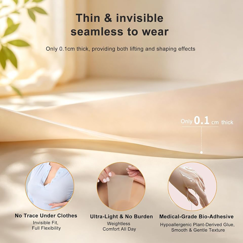 6Pcs Precut Silicone Boob Tape - Push Up Bra Silicone recension och pris