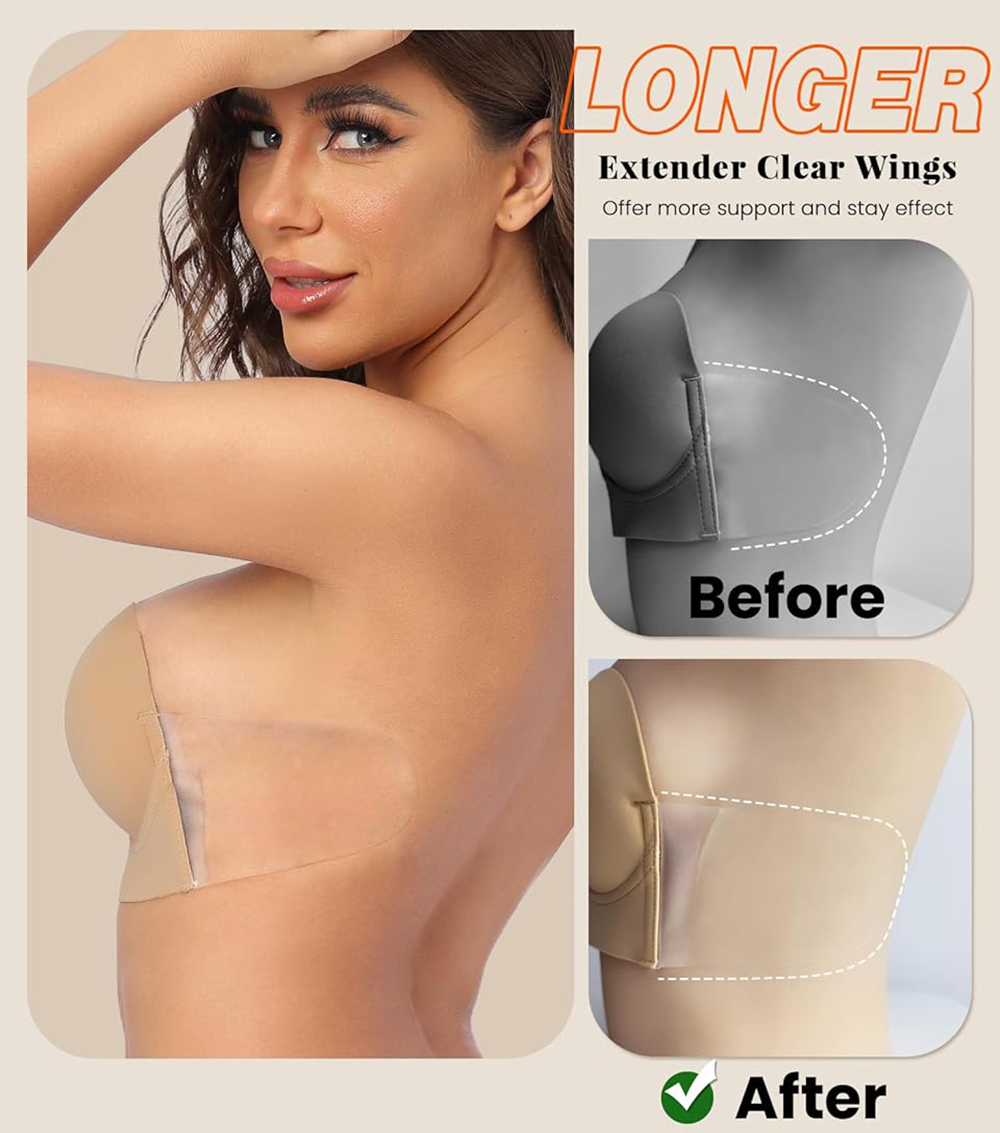 Sticky Bra Deep Plunge Straple - Backless Bra Sticky recension och pris