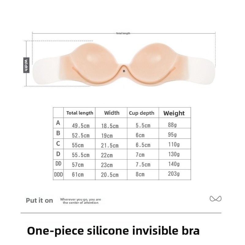 Strapless Silicone Adhesive Br - Backless Bra Sticky recension och pris
