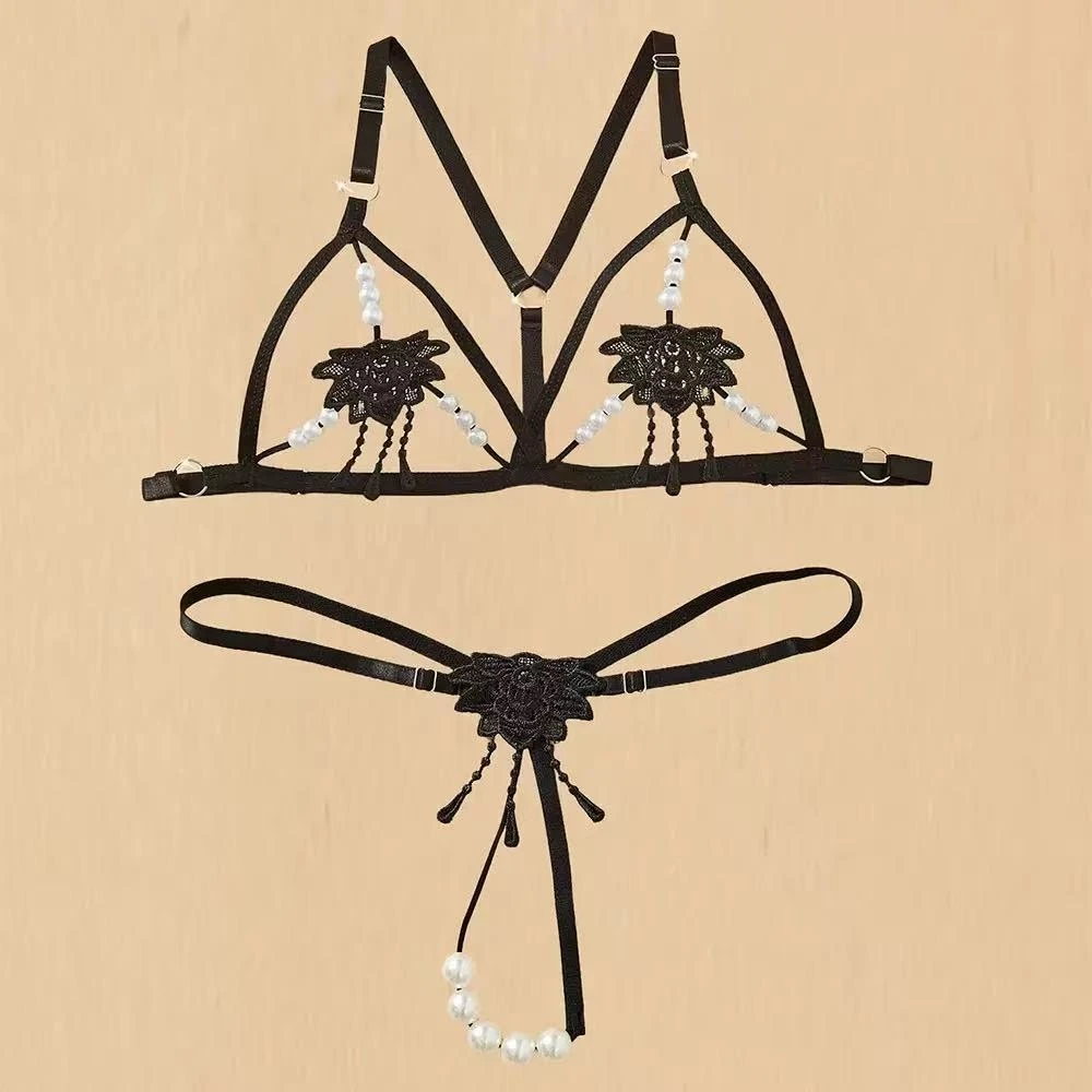 Women Lolita Hot Lingerie Unde - Lace Bralette Set recension och pris
