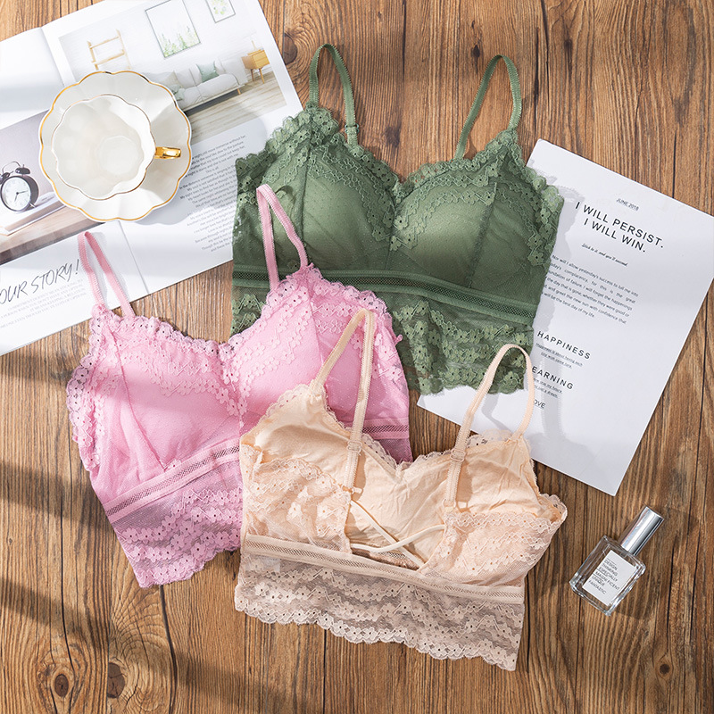 3D Sexy lace Lingerie Seamless - Lace Bralette Set recension och pris