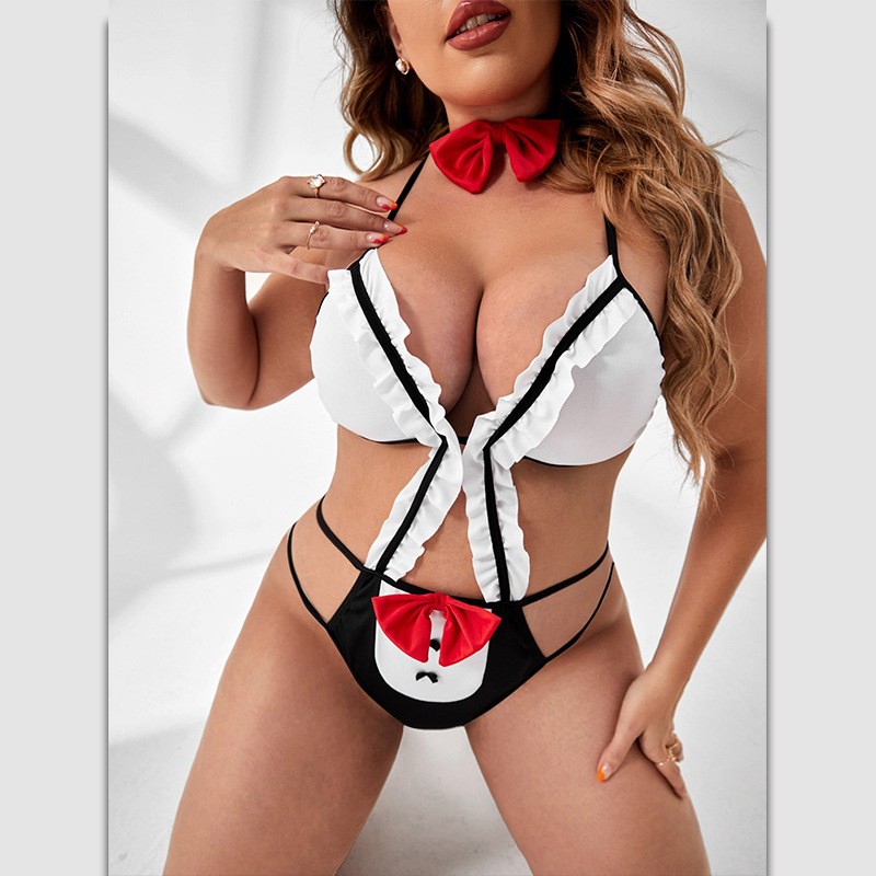 New Bow Halter Sexy Lingerie S - Lace Bralette Set recension och pris